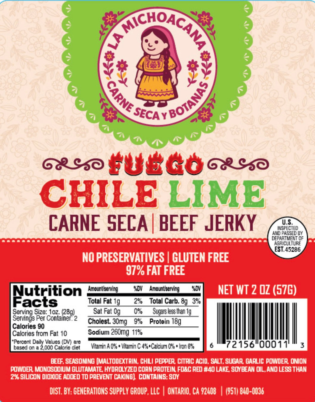 “La Michoacana” Carne Seca y Botanas