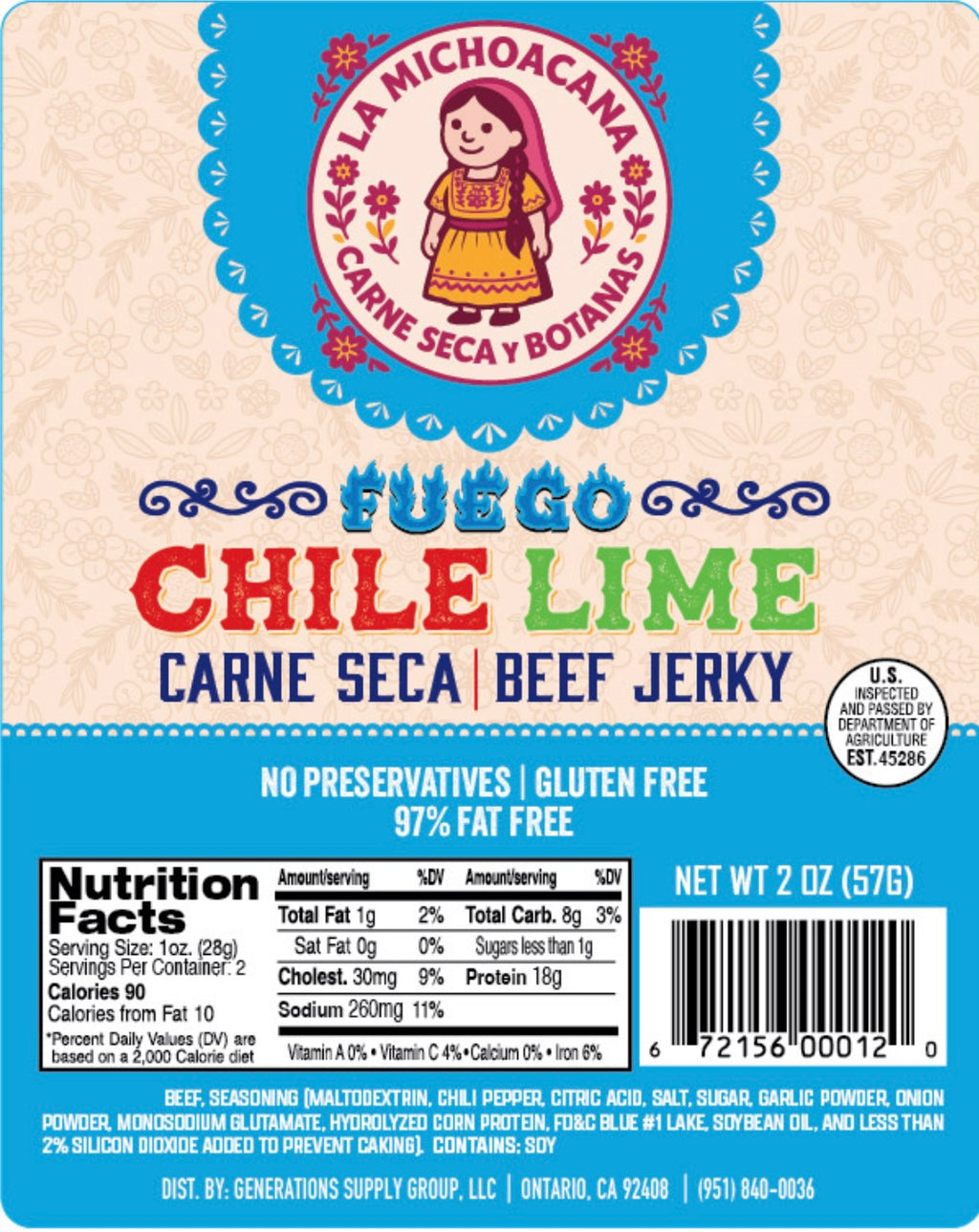 “La Michoacana” Carne Seca y Botanas