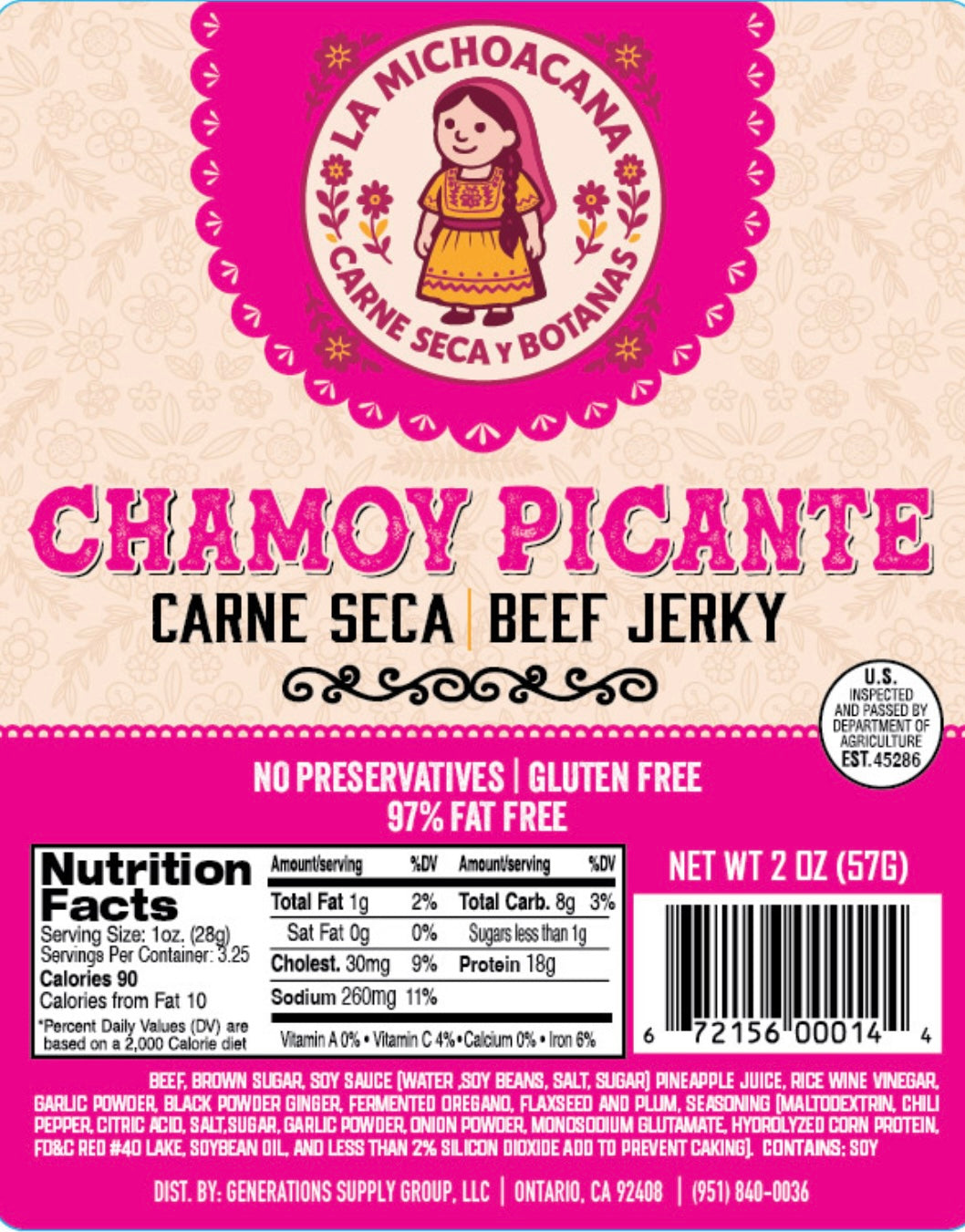 “La Michoacana” Carne Seca y Botanas